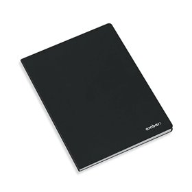 Caderno Agrafado A4 Quadriculado Ambar Preto 80Fls 1un