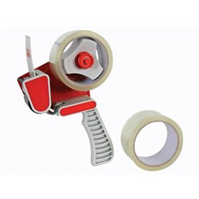 Desenrolador Punho Fita 50mm + 2 Rolos 50mmx50m Desenrolador Punho Fita 50mm + 2 Rolos 50mmx50m