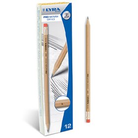 Lápis Carvão Nº1-B Lyra Pro Natura Office Cx 12un