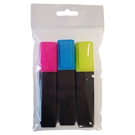 Marcador Fluorescente 3 Cores Grosso EP10-0122 Epene 3un Marcador Fluorescente 3 Cores Grosso EP10-0122 Epene 3un