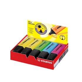 Marcador Fluorescente Stabilo 4 Cores Cx Expositor 10un