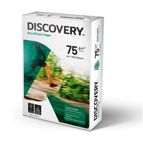 Papel A4 75grs Discovery by Navigator - Caixa com 5 resmas Papel 075gr Fotocopia A4 Discovery by Navigator 5x500 Folhas