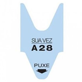 Rolos Senhas Marcação de Vez Cor Azul Rolo 1un (2000un)