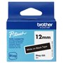 Fita Brother Btag-335 12mm - Texto branco em fundo preto - Medidas 12mm x 4 metros - Adequada para PTN10, PTN20, PTN25BT