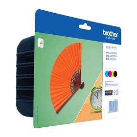 Brother LC129XL/LC125XL 4-Pack Tinteiros originais - LC129XLVALBP Brother LC129XL/LC125XL 4-Pack Tinteiros originais - LC129XLVALBP