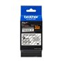 Etiquetas laminadas superadesiva original Brother TZeS121 - Texto preto em fundo transparente - Largura 9 mm x 8 metros