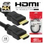 Cabo Hdmi Dourado Macho / Macho 1.4 Preto 15M