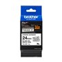 Etiquetas laminadas superadesiva original Brother TZeS251 - Texto preto em fundo branco - Largura 24 mm x 8 metros