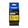 Etiquetas laminadas superadesiva original Brother TZeS631 - Texto preto em fundo amarelo - Largura 12 mm x 8 metros