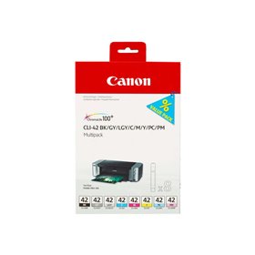 Canon CLI42 Pack de 8 Tinteiros originais - 6384B010