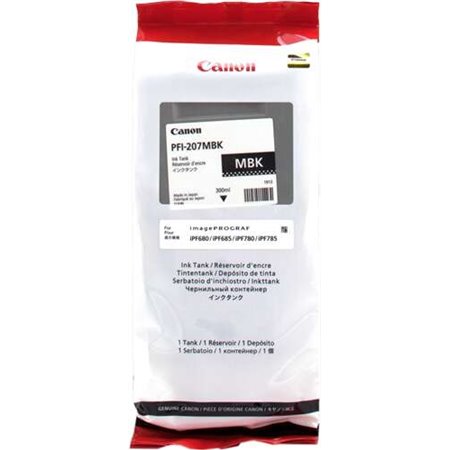 Tinteiro original Canon PFI207 preto fosco - PFI207MBK/8788B001