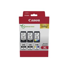 Canon PG545XL Preto + CL546XL Colorido Pack de 3 Tinteiros Originais - 8286B013