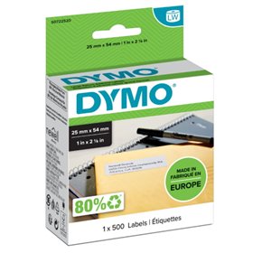 Dymo LabelWriter 11352 Etiquetas autoadesivas multiuso originais - 25x54mm - 500 unidades - S0722520