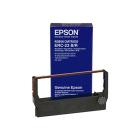 Fita matricial original Epson ERC23 preta/vermelha - C43S015362