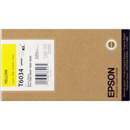 Tinteiro original Epson T6034 Amarelo - C13T603400