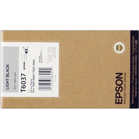 Tinteiro original Epson T6037 Black Light - C13T603700
