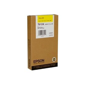 Tinteiro original Epson T6124 Amarelo - C13T612400