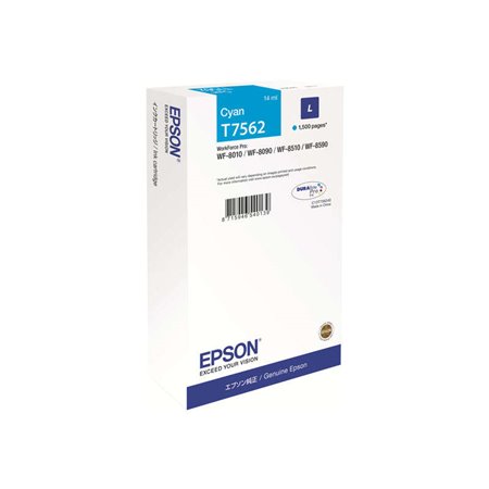 Tinteiro original Epson T7562 Ciano - C13T756240/C13T75624N