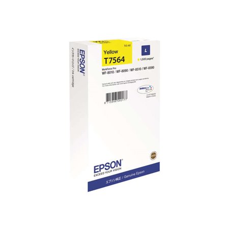 Tinteiro original Epson T7564 amarelo - C13T756440/C13T75644N