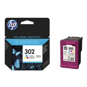 Tinteiro original HP 302 colorido - F6U65AE