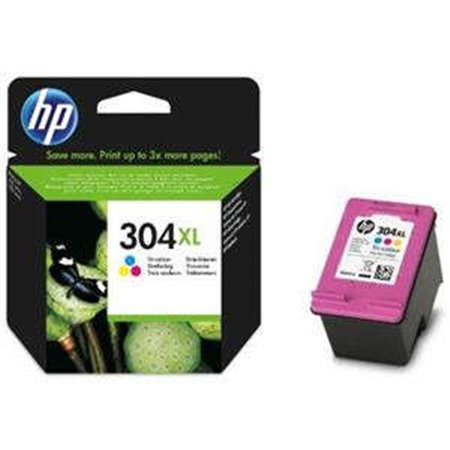 Tinteiro original HP 304XL colorido - N9K07AE