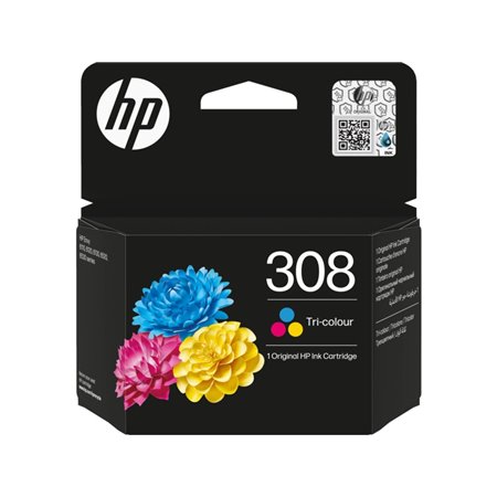 Tinteiro original HP 308 colorido - 7FP2UE