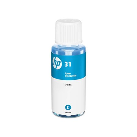 Garrafa original HP 31 Cyan - 1VU26AE