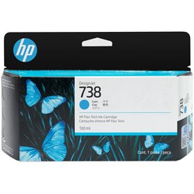 Tinteiro original HP 498N5A ciano - 738