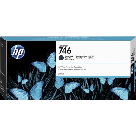 Tinteiro original preto fosco HP 746 - P2V83A