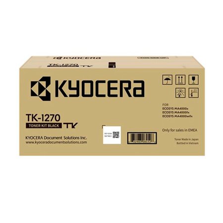Toner original preto Kyocera TK1270 - 1T0C140NL0