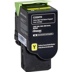 Lexmark C2325/C2425/C2535/MC2325/MC2425/MC2535/MC2640 Toner amarelo original - C232HY0