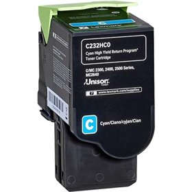 Toner original Lexmark C2325/C2425/C2535/MC2325/MC2425/MC2535/MC2640 ciano - C232HC0