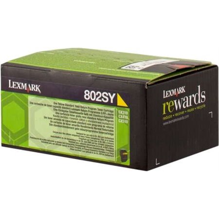 Toner amarelo original Lexmark CX310/CX410/CX510 - 80C2SY0/80C2SYE/802SY