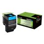 Toner original Lexmark CX510 ciano - 80C2XC0/80C2XCE/80C0X20/802XC