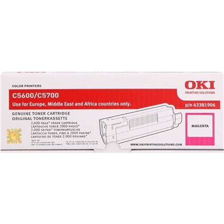 Toner original OKI C5600/C5700 Magenta - 43381906