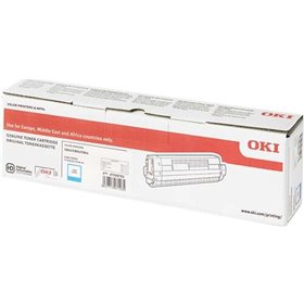 Toner original OKI C824/C834/C844 ciano - 47095703