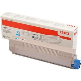 Toner original OKI C833/C843 ciano - 46443103