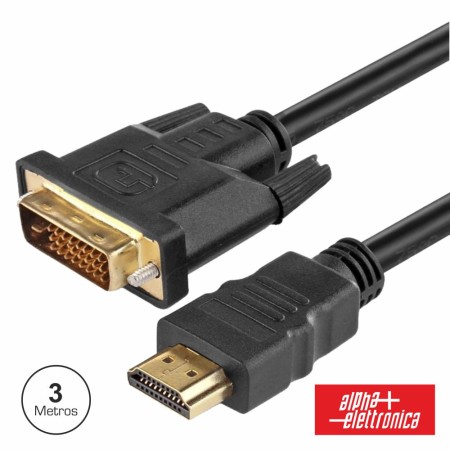 Cabo Hdmi Macho / Dvi-D Dual Link Macho 3M