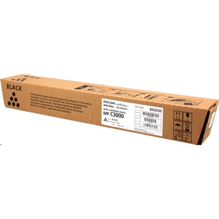 Toner original preto Ricoh Aficio MP-C2500/MP-C3000 - 888640/888636/842030