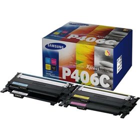 Toners originais Samsung CLP360/CLX3305, Pack de 4 unidades - CLT-P406C/SU375A