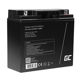 Bateria Chumbo Gel AGM 12V 22A GREEN CELL