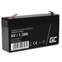 Bateria Chumbo Gel AGM 6V 1.3A GREEN CELL