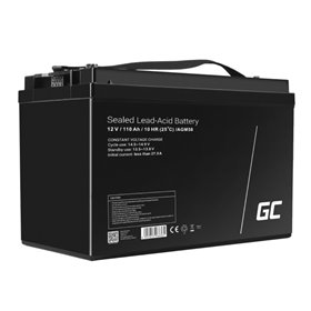 Bateria Chumbo Gel AGM 12V 110A GREEN CELL