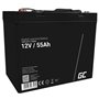 Bateria Chumbo Gel AGM 12V 55A GREEN CELL