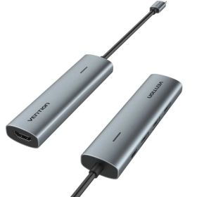 Docking USB-C Vention TGGHB/ 3xUSB/ 1xHDMI/ 1xUSB-C PD