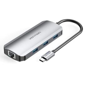 Docking USB-C Vention TOHHB/ 1xHDMI/ 3xUSB/ 1xRJ45/ 1xUSB-C PD
