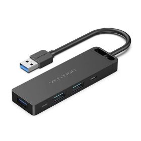 Docking USB 3.0 Vention CHVBB/ 3xUSB/ 1xMicroUSB PD/ 1xLeitor de Cartões/ Preto