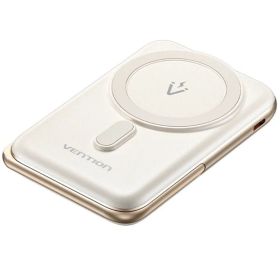 Powerbank 10000mAh Vention FHNW0/ 20W/ Wireless/ Branca