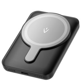 Powerbank 5000mAh Vention FHSB0, 20W, Wireless, Preta Powerbank 5000mAh Vention FHSB0/ 20W/ Wireless/ Preta