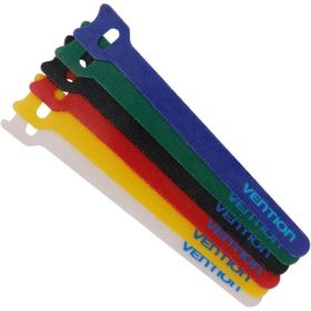 Fita Organizadora de Cabos Vention KAC00/ 15cm/ Pack de 6